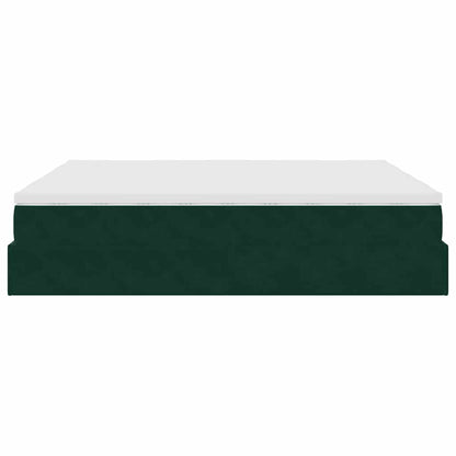 Struttura Letto Pouf con Materassi 160x200 cm Velluto