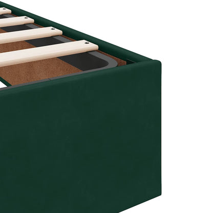 Struttura Letto Pouf con Materassi 200x200 cm Velluto