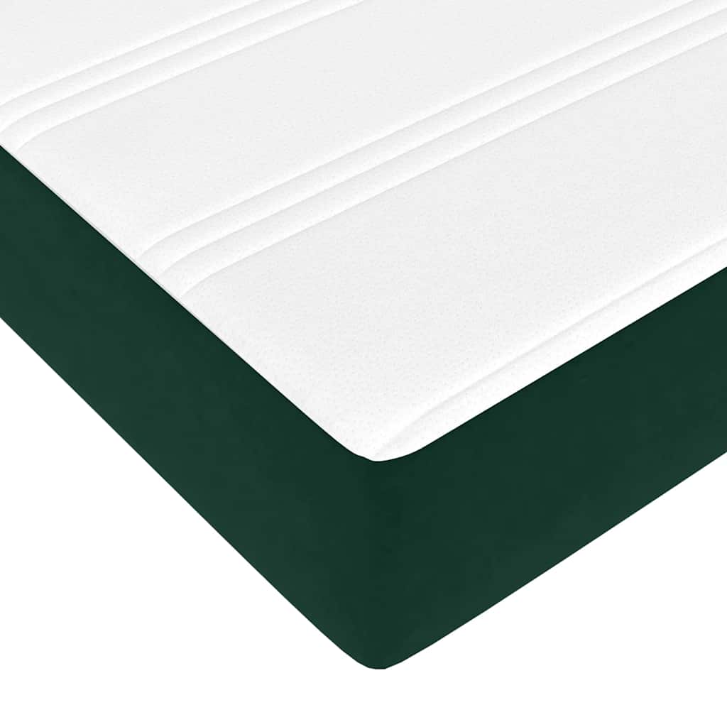 Struttura Letto Pouf con Materassi 200x200 cm Velluto