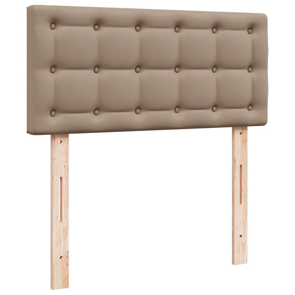 Letto Pouf con Materasso Cappucino 100x200 cm Similpelle | homemem39