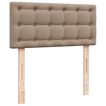 Letto Pouf con Materasso Cappucino 100x200 cm Similpelle | homemem39