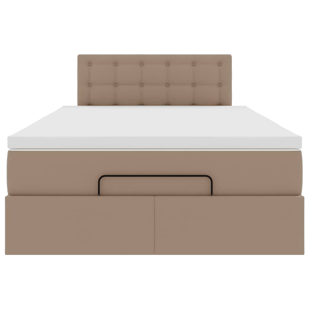 Struttura Letto Pouf con Materasso 120x200 cm Similpelle