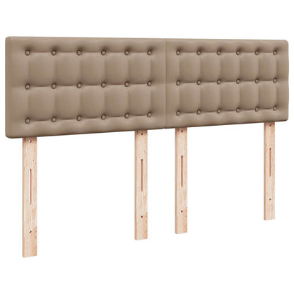 Struttura Letto Pouf con Materasso 140x190 cm Similpelle