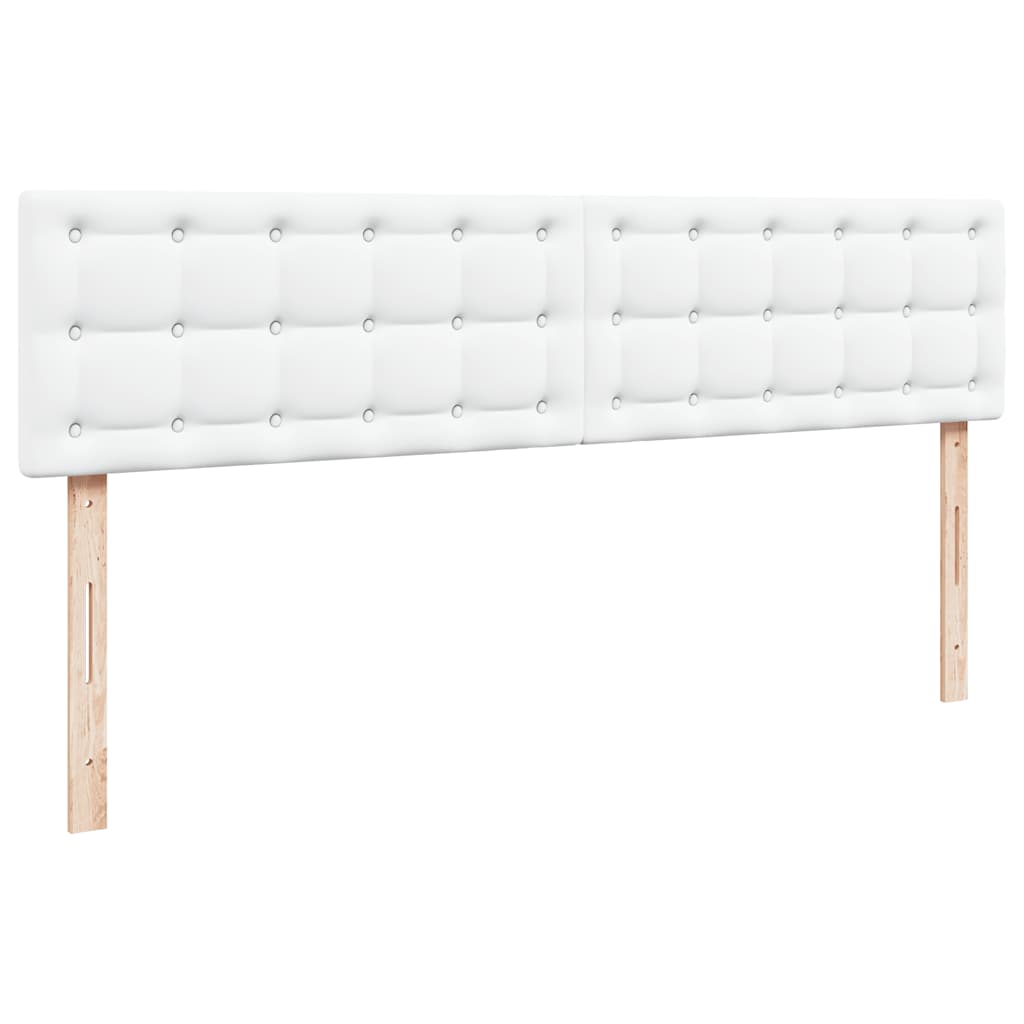 Struttura Letto Pouf con Materasso Bianco 180x200 cm Similpelle | homemem39