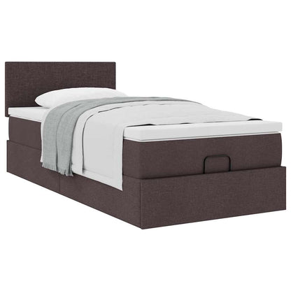 Struttura Letto Pouf con Materasso 90x190 cm in Tessuto | homemem39