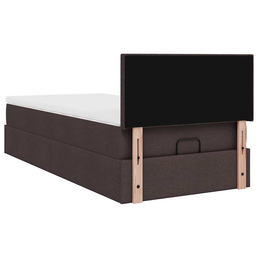 Struttura Letto Pouf con Materasso 90x190 cm in Tessuto | homemem39