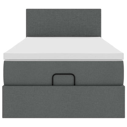 Struttura Letto Pouf con Materasso 100x200 cm in Tessuto