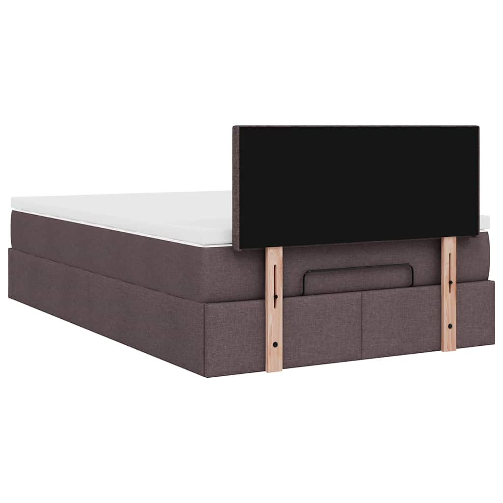 Struttura Letto Pouf con Materasso 80x200 cm in Tessuto