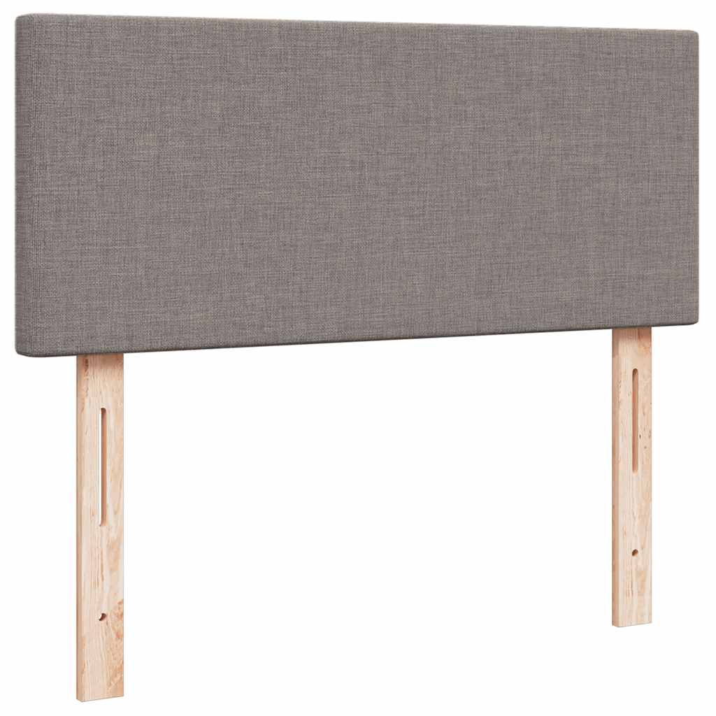 Struttura Letto Pouf con Materasso Tortora 120x200cm in Tessuto