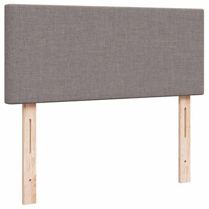 Struttura Letto Pouf con Materasso Tortora 120x200cm in Tessuto