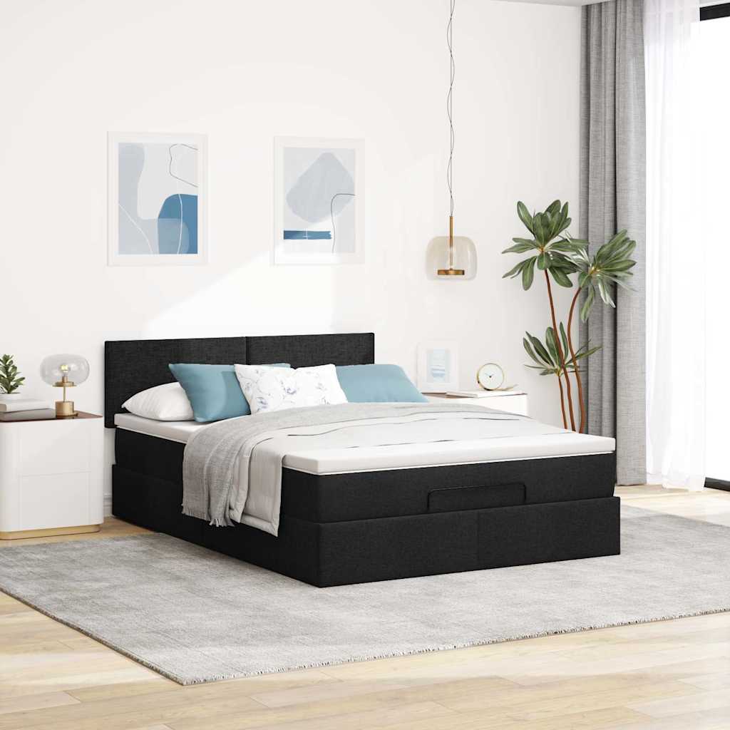 Pouf Letto con Materasso in Tessuto