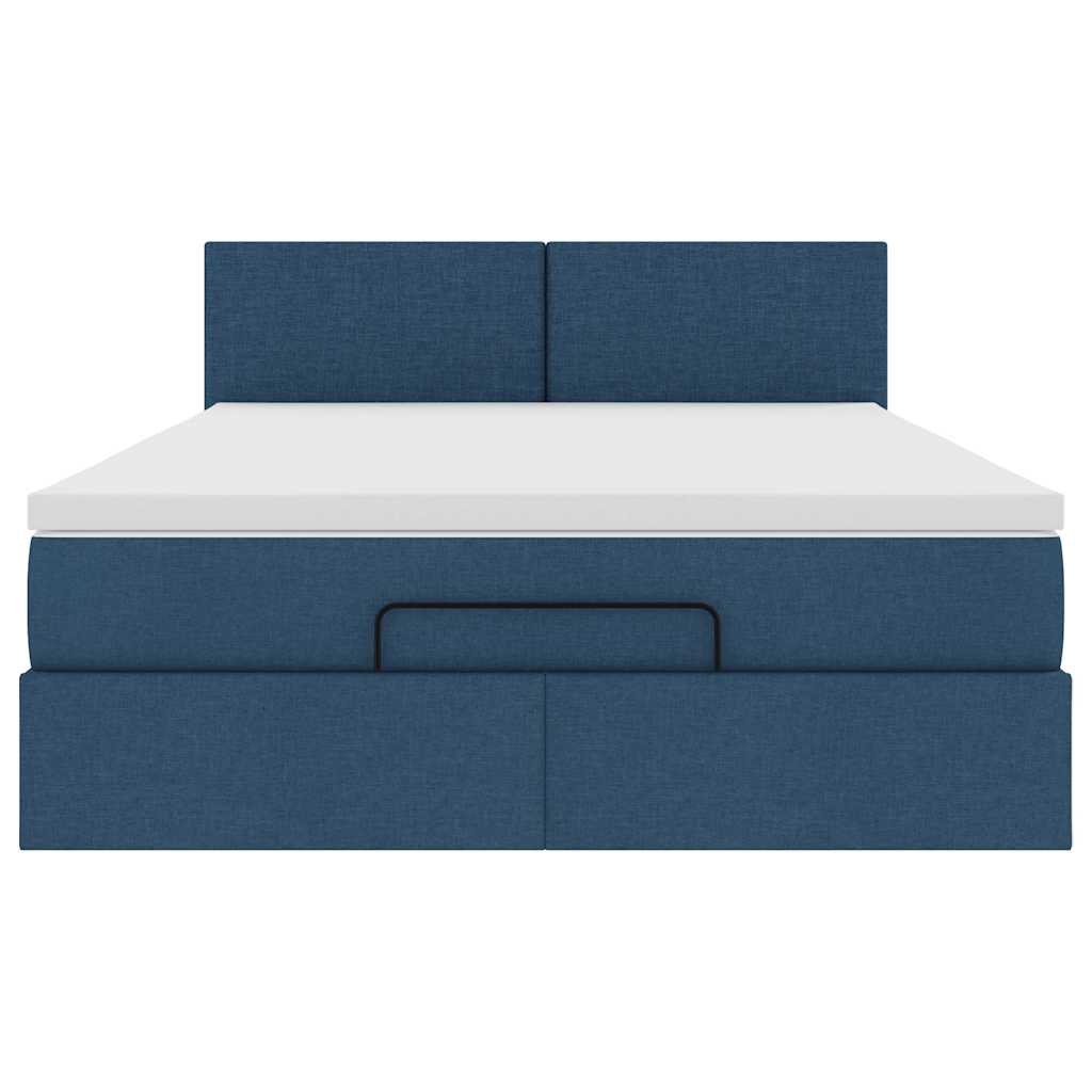 Pouf Letto con Materasso in Tessuto