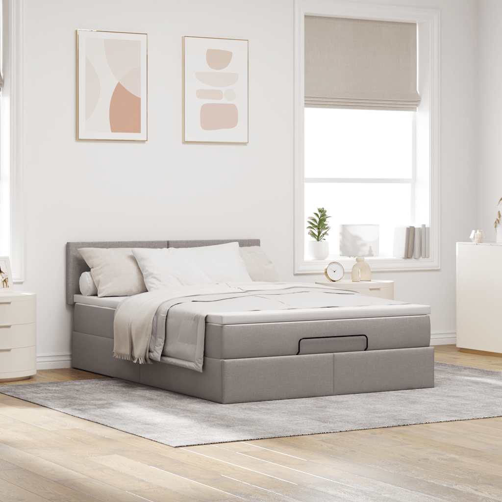 Pouf Letto con Materasso in Tessuto