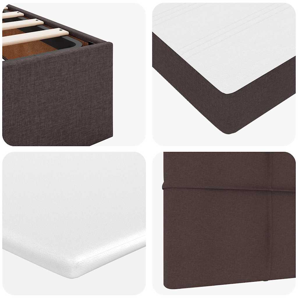 Struttura Letto Pouf con Materasso 90x190 cm in Tessuto