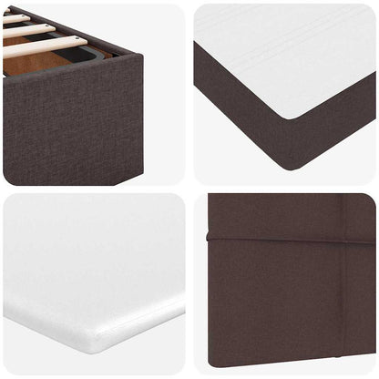 Struttura Letto Pouf con Materasso 90x190 cm in Tessuto