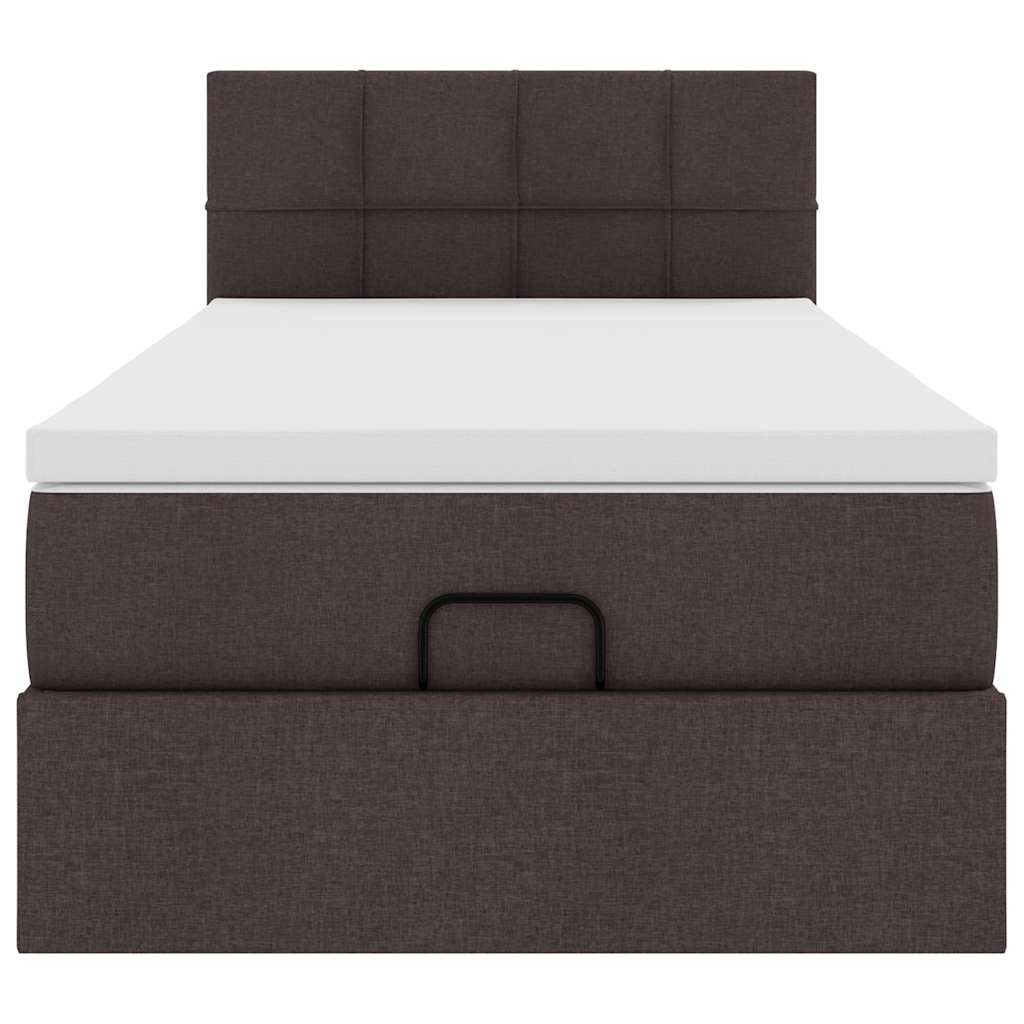Struttura Letto Pouf con Materasso 90x190 cm in Tessuto | homemem39