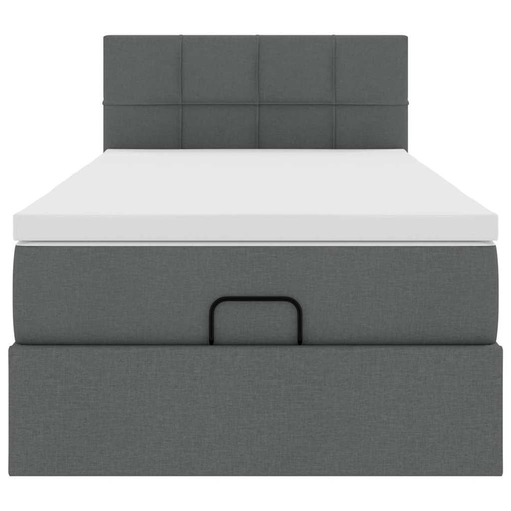 Struttura Letto Pouf con Materasso 100x200 cm in Tessuto