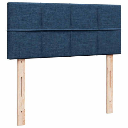 Pouf Letto con Materasso Blu 120x200 cm in Tessuto