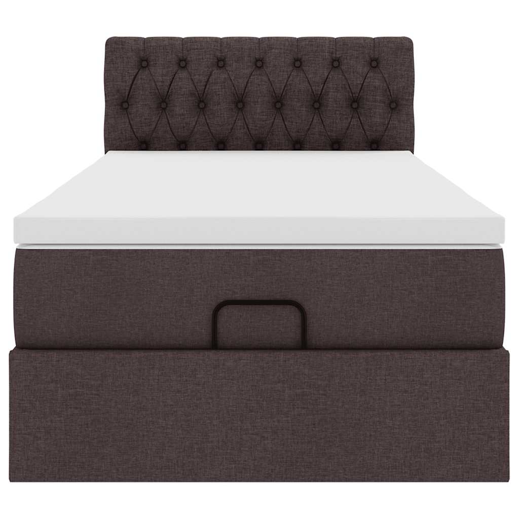 Struttura Letto Pouf con Materasso 90x190 cm in Tessuto | homemem39