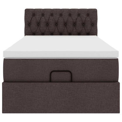 Struttura Letto Pouf con Materasso 90x190 cm in Tessuto | homemem39