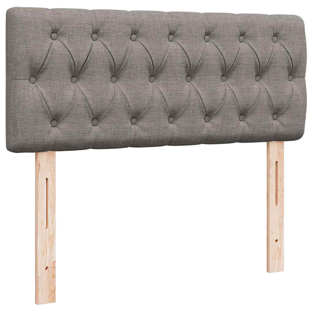 Struttura Letto Pouf con Materasso Tortora 120x200cm in Tessuto | homemem39