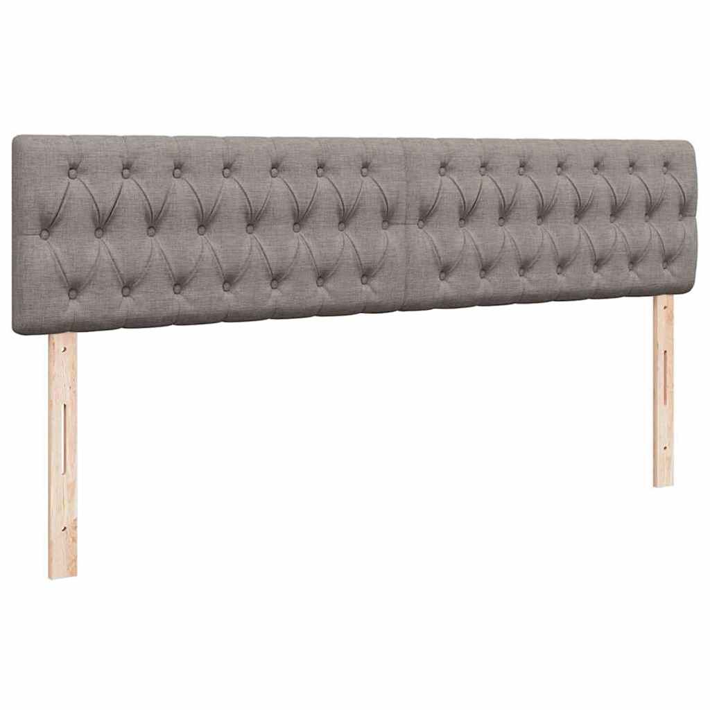 Struttura Letto Pouf con Materasso Tortora 180x200cm in Tessuto