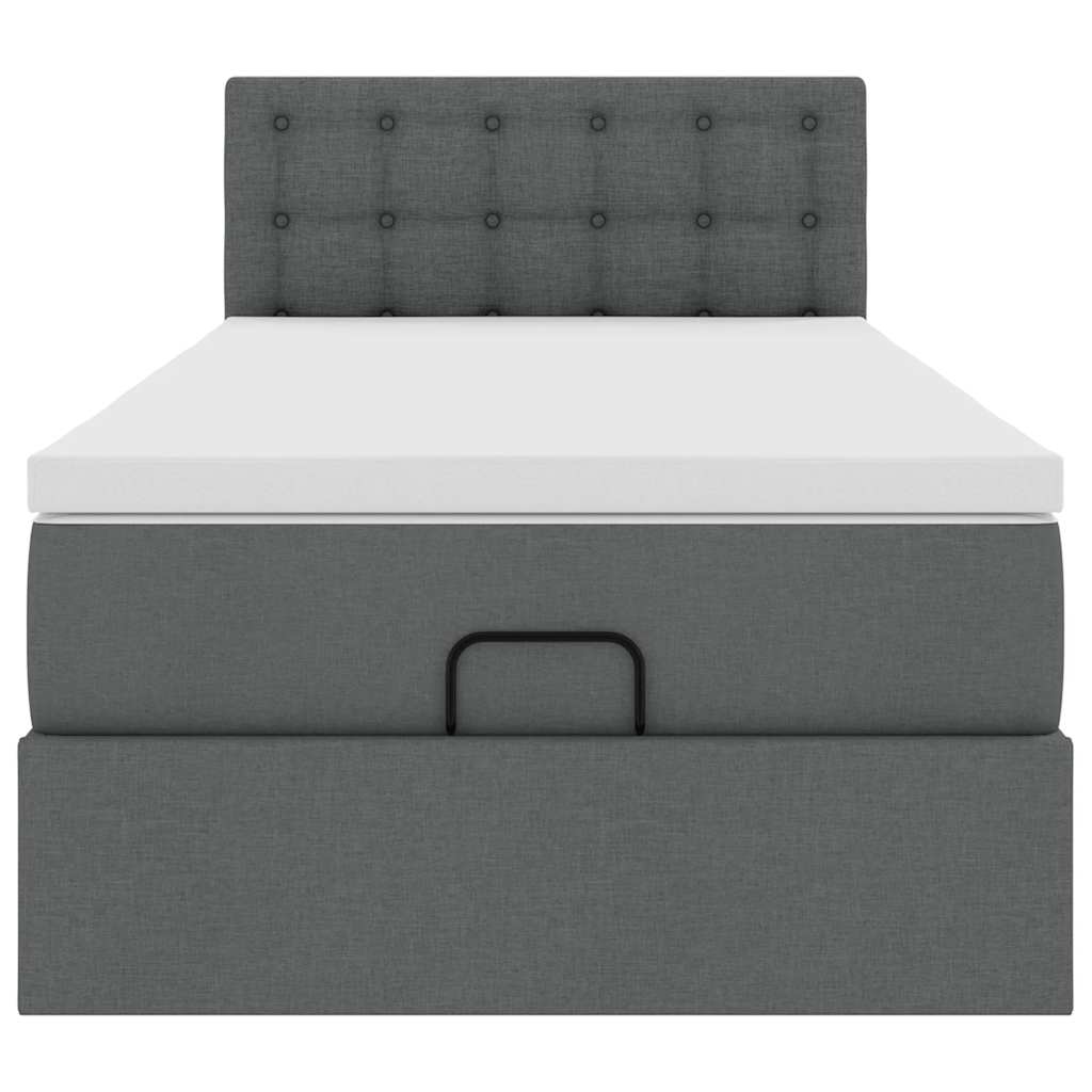 Struttura Letto Pouf con Materasso 90x190 cm in Tessuto