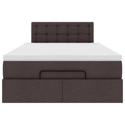 Struttura Letto Pouf con Materasso 80x200 cm in Tessuto