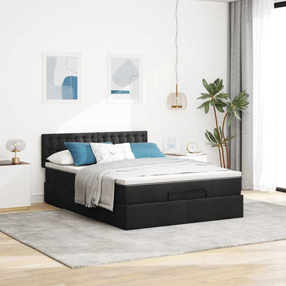 Pouf Letto con Materasso in Tessuto