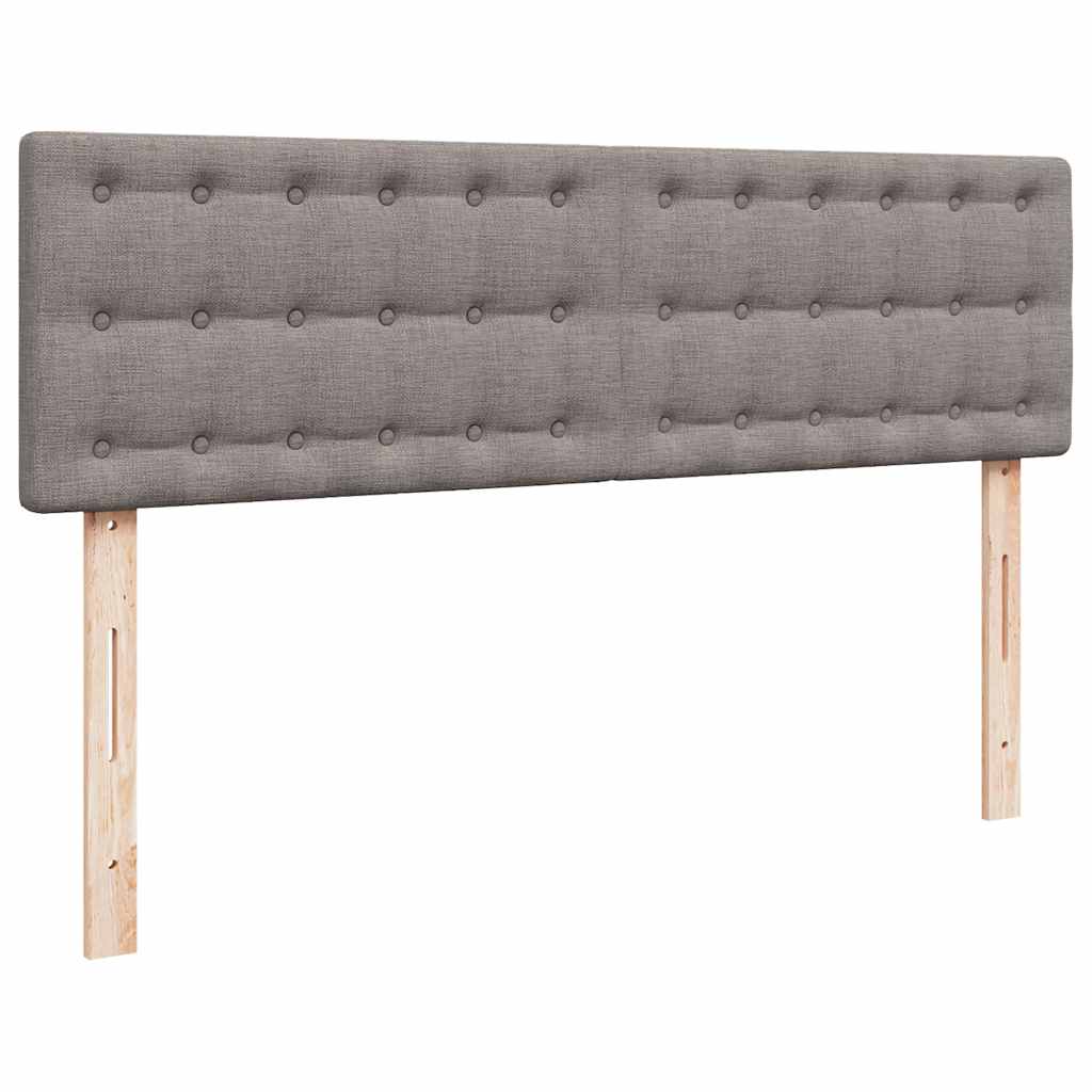 Pouf Letto con Materasso Tortora 140x190 cm in Tessuto
