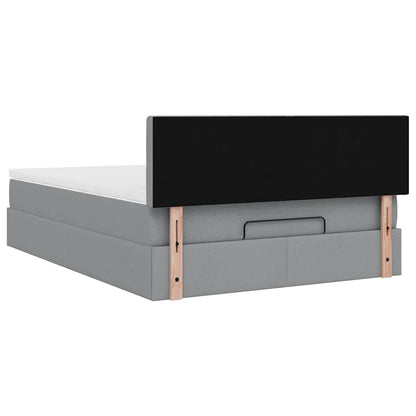Struttura Letto Pouf con Materasso 140x200 cm in Tessuto | homemem39