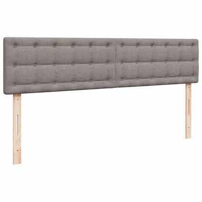 Struttura Letto Pouf con Materasso Tortora 180x200cm in Tessuto