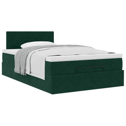 Struttura Letto Pouf con Materasso 120x200 cm Velluto | homemem39