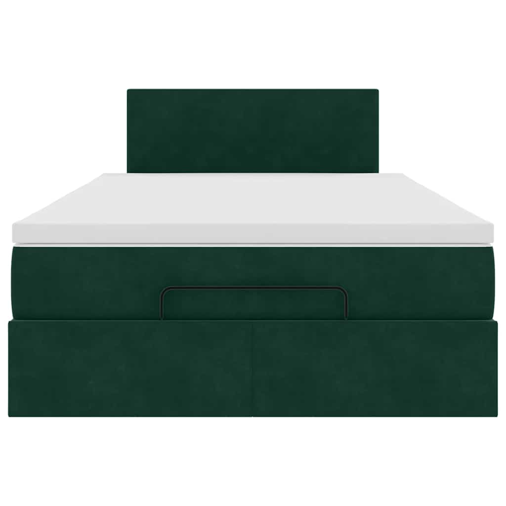 Struttura Letto Pouf con Materasso 120x200 cm Velluto | homemem39