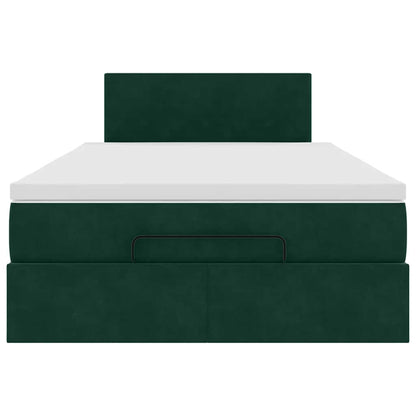 Struttura Letto Pouf con Materasso 120x200 cm Velluto | homemem39