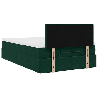 Struttura Letto Pouf con Materasso 120x200 cm Velluto | homemem39
