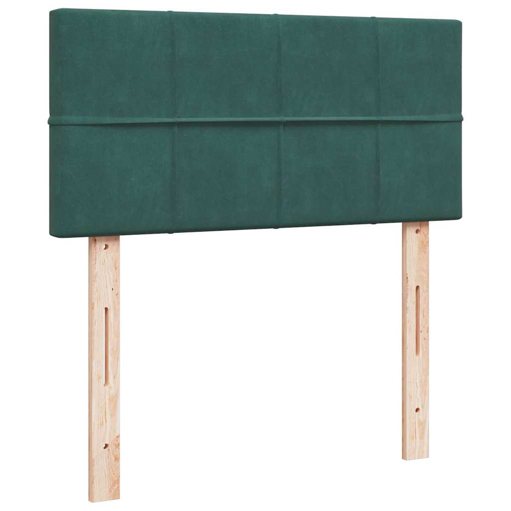 Struttura Letto Pouf con Materasso 90x190 cm in Velluto