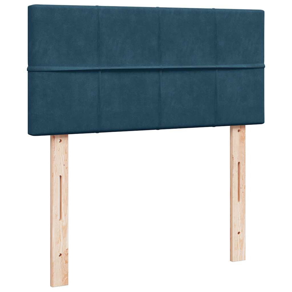 Struttura Letto Pouf con Materasso 90x190 cm in Velluto | homemem39