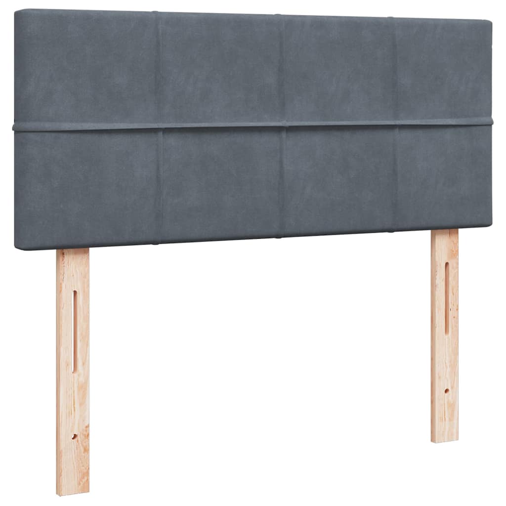 Struttura Letto Pouf con Materasso 120x200 cm Velluto - homemem39
