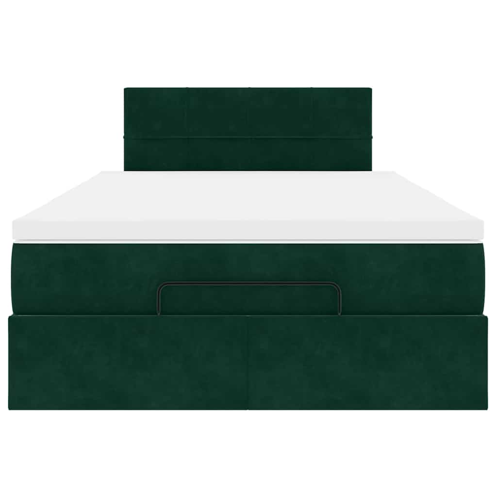 Struttura Letto Pouf con Materasso 120x200 cm Velluto | homemem39