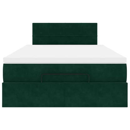 Struttura Letto Pouf con Materasso 120x200 cm Velluto | homemem39