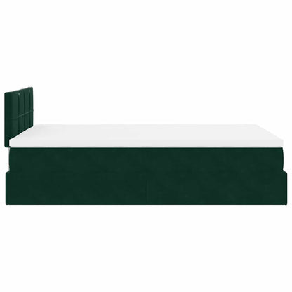 Struttura Letto Pouf con Materasso 120x200 cm Velluto | homemem39