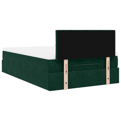 Struttura Letto Pouf con Materasso 120x200 cm Velluto | homemem39