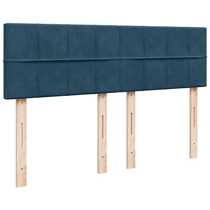Struttura Letto Pouf con Materasso 140x190 cm in Velluto