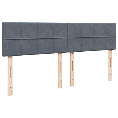 Struttura Letto Pouf con Materasso 160x200 cm in Velluto