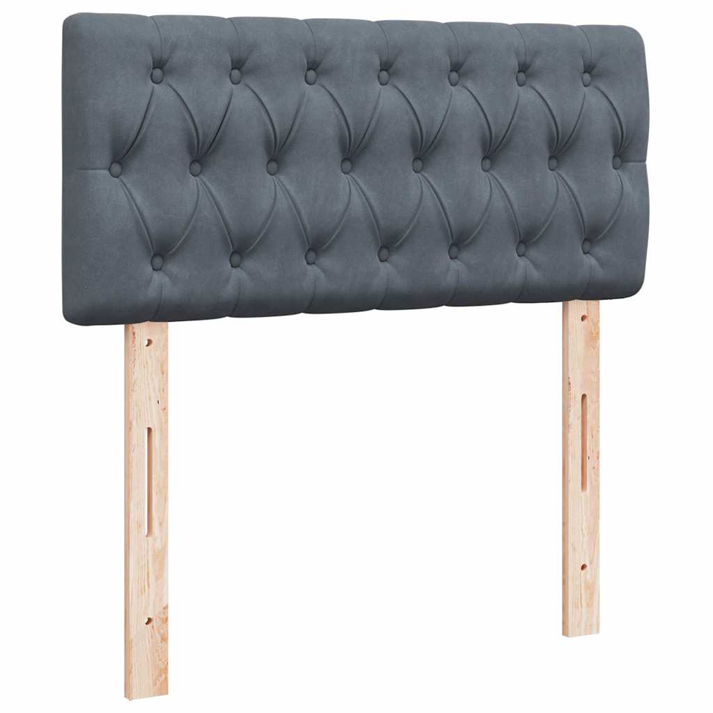 Struttura Letto Pouf con Materasso 100x200 cm Velluto - homemem39