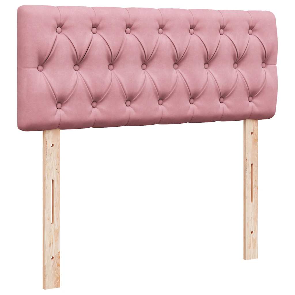 Pouf Letto con Materasso Rosa 120x190 cm Velluto | homemem39