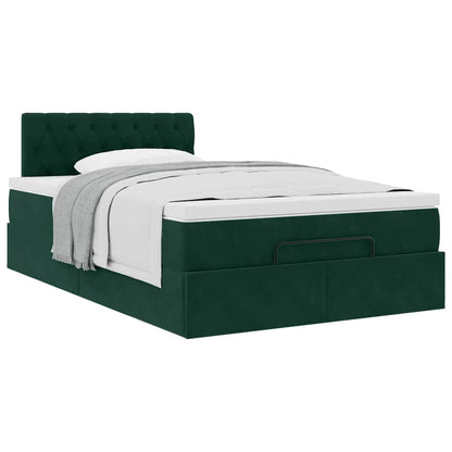 Struttura Letto Pouf con Materasso 120x200 cm Velluto | homemem39
