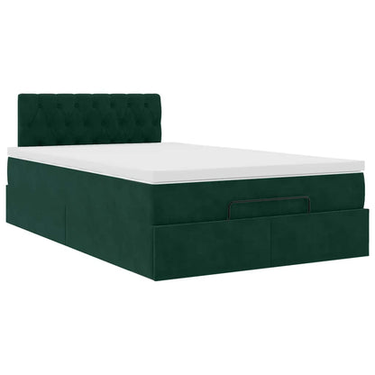 Struttura Letto Pouf con Materasso 120x200 cm Velluto | homemem39
