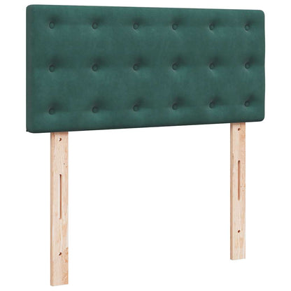 Struttura Letto Pouf con Materasso 80x200 cm Velluto